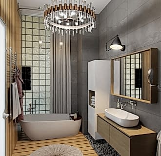 Дизайн четырехкомнатной квартиры 148 кв. м в стиле лофт. Фото проекта