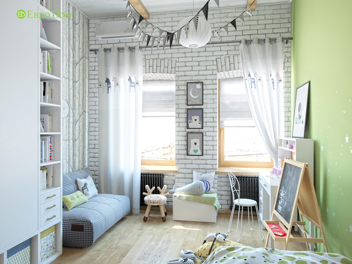 Дизайн 4-комнатной квартиры в стиле лофт. Фото 010