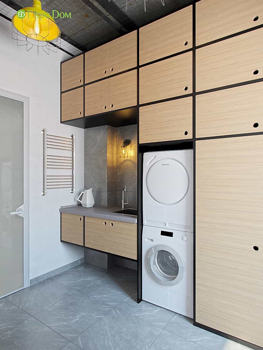 Дизайн 4-комнатной квартиры в стиле лофт. Фото 012