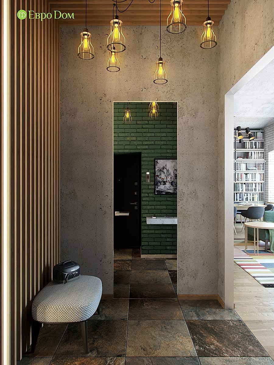 Дизайн 4-комнатной квартиры в стиле лофт. Фото 020