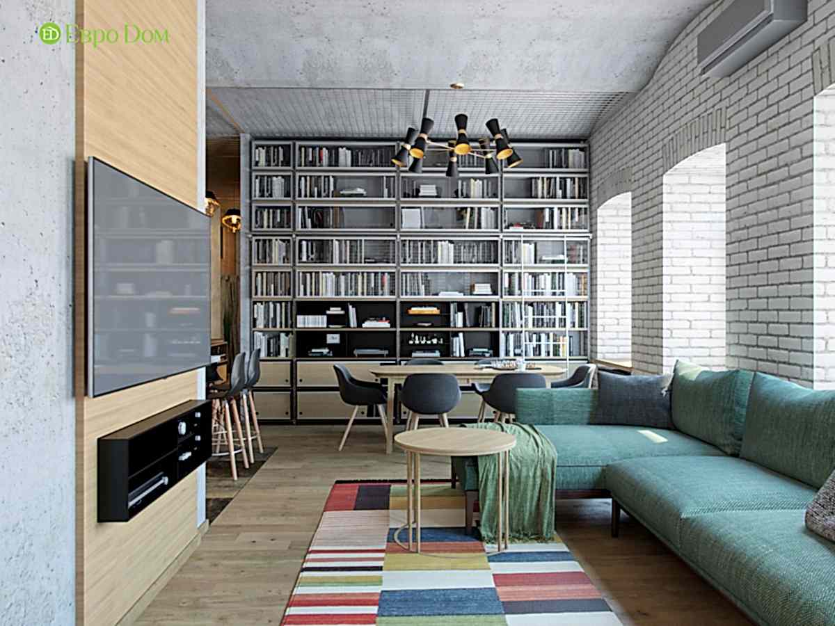 Дизайн 4-комнатной квартиры в стиле лофт. Фото 023