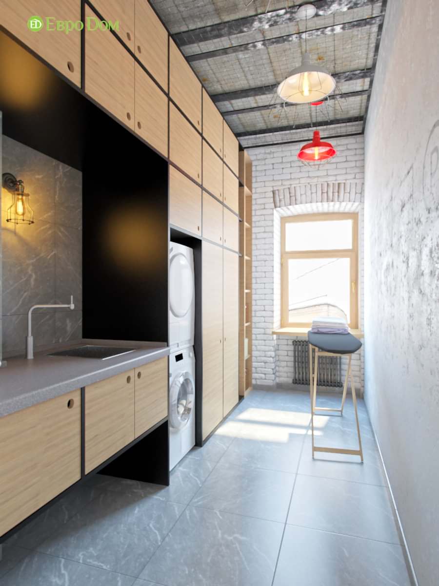 Дизайн 4-комнатной квартиры в стиле лофт. Фото 025