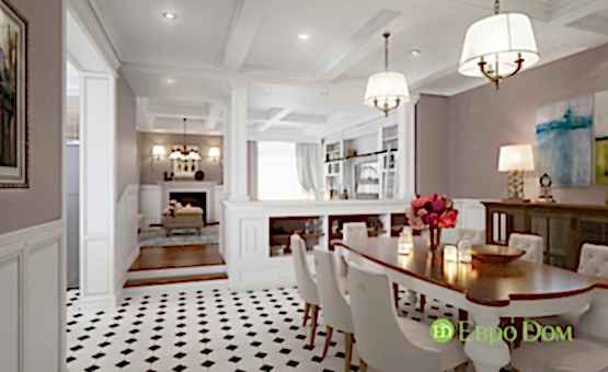 Дизайн интерьера коттеджа 393 кв.м. по адресу г. Алматы, д. Дудкино, д. 66а. Фото 1