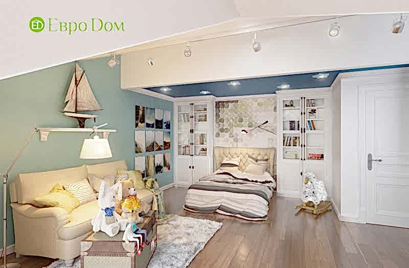 Дизайн интерьера коттеджа 393 кв. м в английском стиле. Фото 08