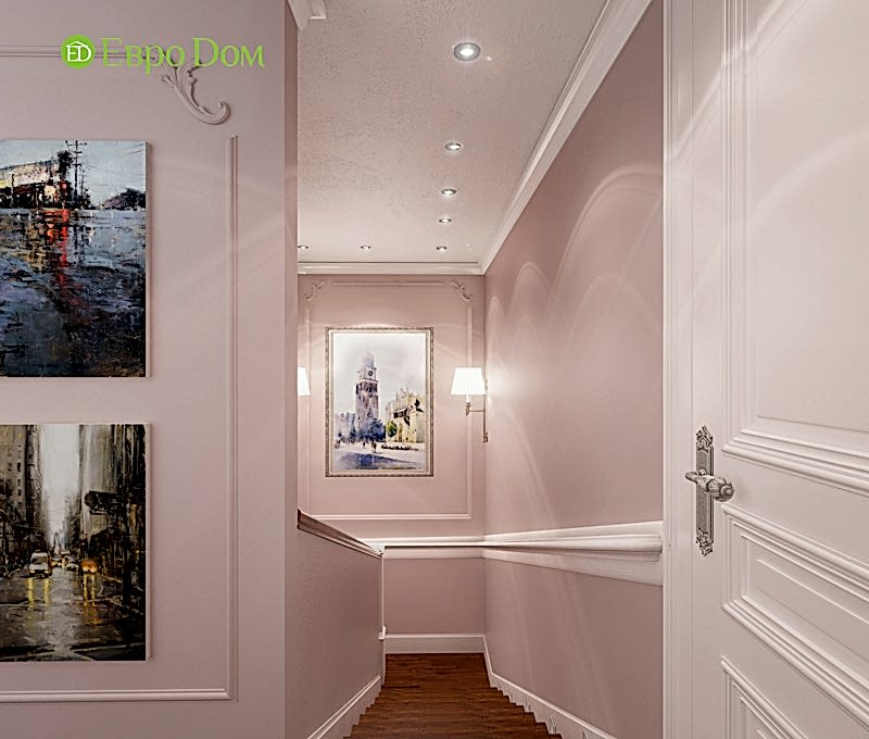 Дизайн интерьера коттеджа 393 кв. м в английском стиле. Фото 012