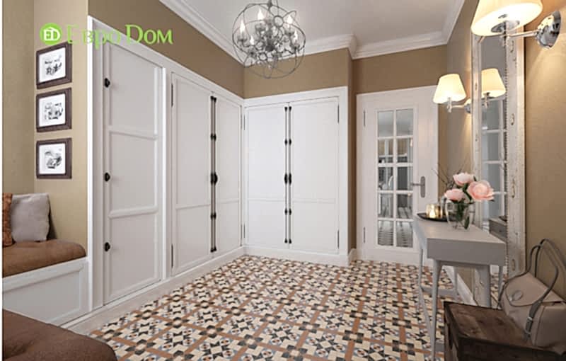 Дизайн интерьера коттеджа 393 кв. м в английском стиле. Фото 014