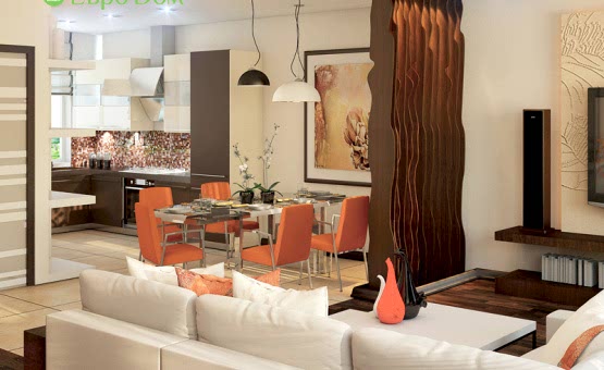 Дизайн интерьера коттеджа 210 кв.м. по адресу МО, Коттеджный посёлок «Скипер». Фото 2