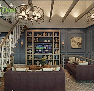 Дизайн интерьера коттеджа 155 кв. м в современном стиле. Фото проекта