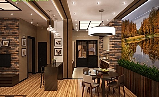 Дизайн интерьера деревянного дома