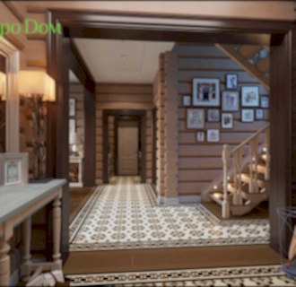 Дизайн интерьера коттеджа 208 кв. м в стиле фьюжн. Фото проекта