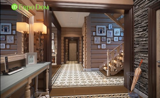 Дизайн интерьера коттеджа 208 кв.м. по адресу МО, Ногинский район, д. Ельня. Фото 3