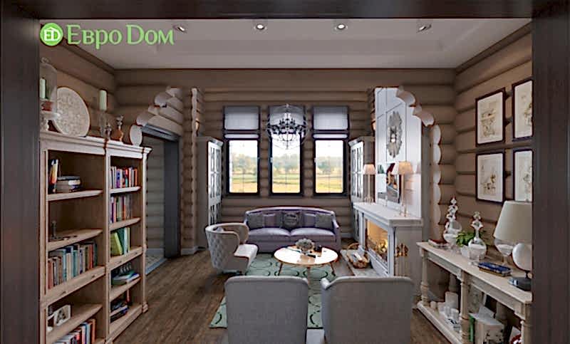 Дизайн интерьера коттеджа (208 м) в стиле фьюжн. Фото 08