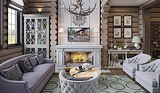 Дизайн интерьера коттеджа