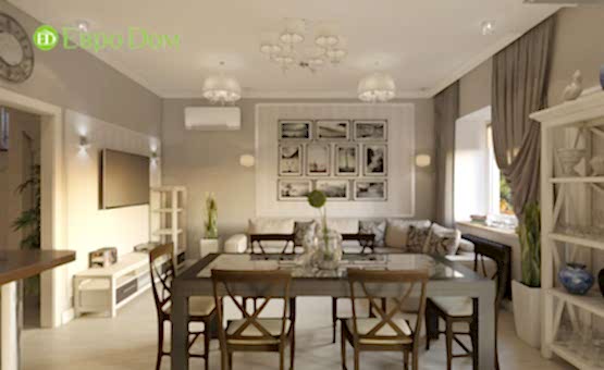 Дизайн интерьера коттеджа 246 кв.м. по адресу МО, Солнечногорский р-н, пос. Кутузовское, вблизи д. Благовещенка. Фото 2