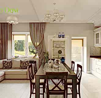 Дизайн интерьера коттеджа 246 кв. м в стиле контемпорари. Фото проекта