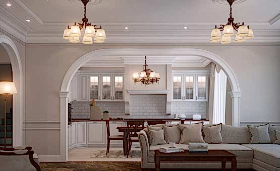 Дизайн интерьера коттеджа 240 кв.м. по адресу МО, Солнечногорский р-н, д. Лыткино, КП Гринвич. Фото 2