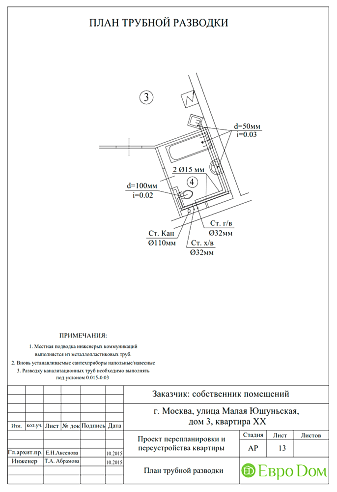 Перепланировка. Стиль: . Проект. Фото 13