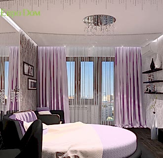 Дизайн двухкомнатной квартиры 45 кв. м в современном стиле. Фото проекта