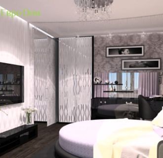 Дизайн двухкомнатной квартиры 45 кв. м в современном стиле. Фото проекта