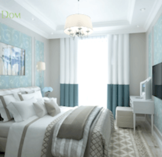 Дизайн четырехкомнатной квартиры 105 кв. м в английском стиле. Фото проекта