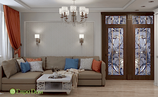 Дизайн интерьера четырехкомнатной квартиры 74 кв.м. по адресу Алматы, Свободный проспект, д. 11, корп. 5. Фото 1