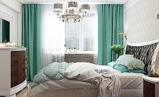 Дизайн интерьера четырехкомнатной квартиры 74 кв.м. по адресу Алматы, Свободный проспект, д. 11, корп. 5. Фото 3