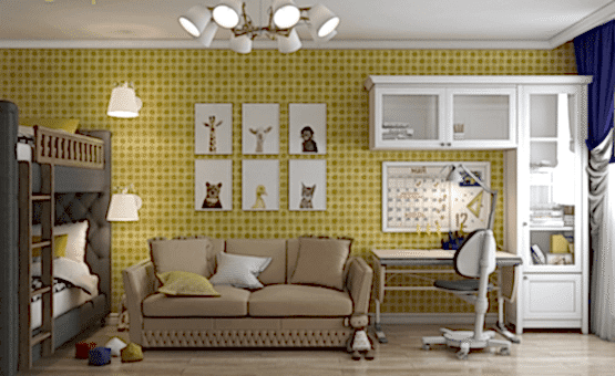 Дизайн интерьера четырехкомнатной квартиры 74 кв.м. по адресу Алматы, Свободный проспект, д. 11, корп. 5. Фото 4