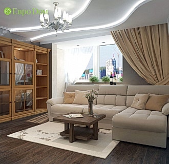 Дизайн четырехкомнатной квартиры 117 кв. м в современном стиле. Фото проекта