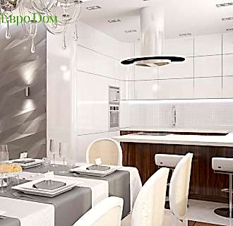 Дизайн четырехкомнатной квартиры 192 кв. м в стиле классицизм. Фото проекта