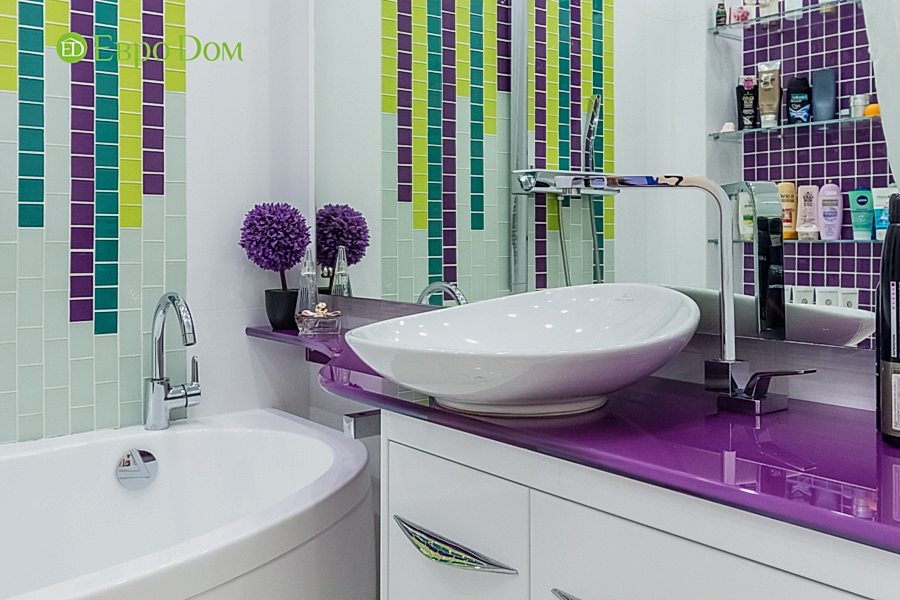 Дизайн двухкомнатной квартиры 77 кв. м в современном стиле. Фото 020