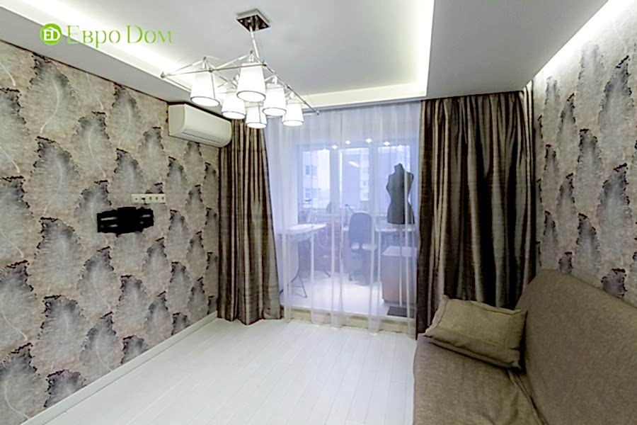 Дизайн двухкомнатной квартиры 77 кв. м в современном стиле. Фото 030