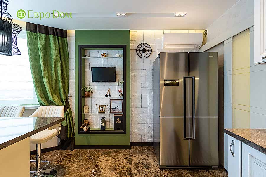 Дизайн двухкомнатной квартиры 77 кв. м в современном стиле. Фото 034