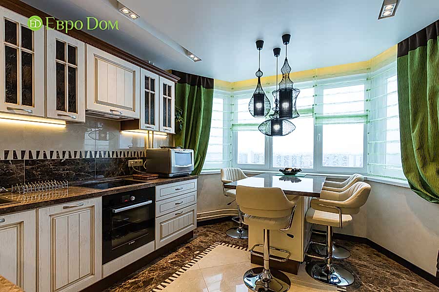 Дизайн двухкомнатной квартиры 77 кв. м в современном стиле. Фото 045