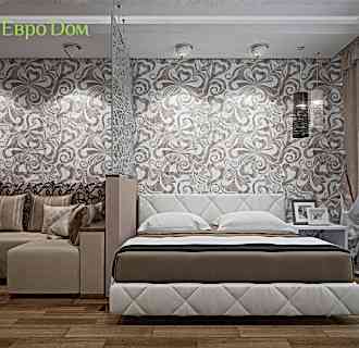 Дизайн двухкомнатной квартиры 66 кв. м в стиле контемпорари. Фото проекта