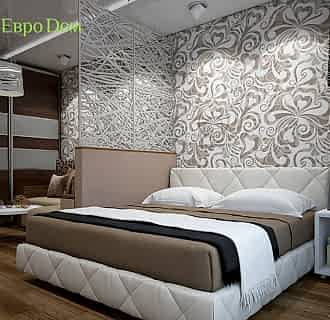 Дизайн двухкомнатной квартиры 66 кв. м в стиле контемпорари. Фото проекта