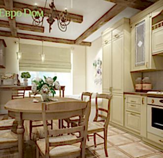 Дизайн двухкомнатной квартиры 94 кв. м в стиле прованс. Фото проекта