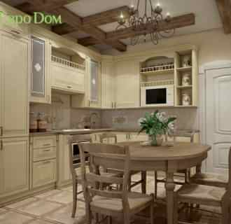 Дизайн двухкомнатной квартиры 94 кв. м в стиле прованс. Фото проекта