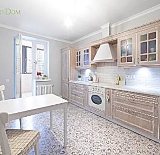 Ремонт двухкомнатной квартиры 74 кв. м в стиле прованс. Фото проекта