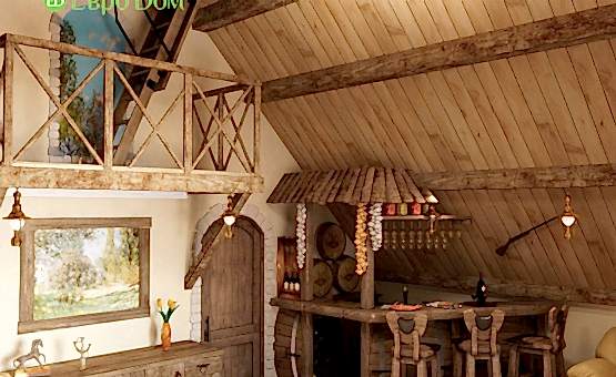 Дизайн интерьера деревянного дома 434 кв.м. по адресу МО, г. Лобня, пос. Ягодка. Фото 2
