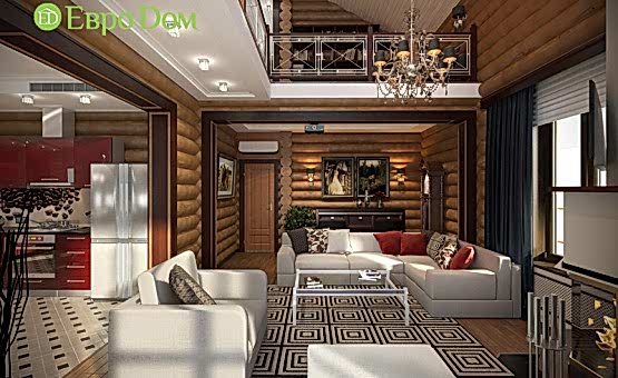 Дизайн интерьера частного дома 235 кв.м. по адресу МО, Дмитровский р-н, дер. Ваньково, КП «Васнецово». Фото 1