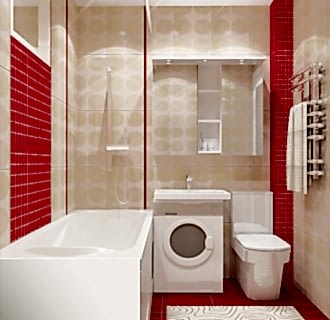 Дизайн однокомнатной квартиры 33 кв. м в современном стиле. Фото проекта