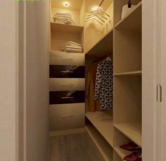 Дизайн однокомнатной квартиры 37 кв. м в стиле эклектика. Фото проекта