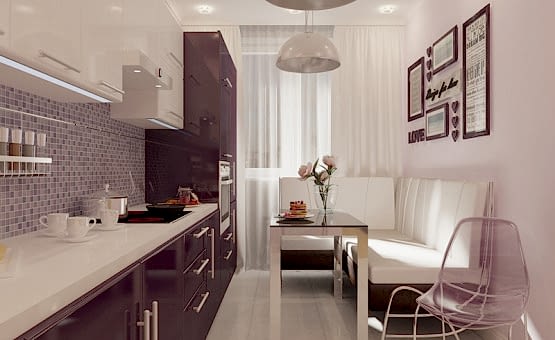 Дизайн интерьера 1-комнатной квартиры