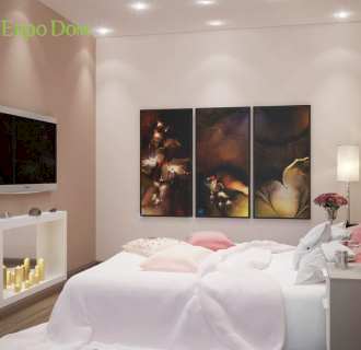 Дизайн однокомнатной квартиры 54 кв. м в современном стиле. Фото проекта