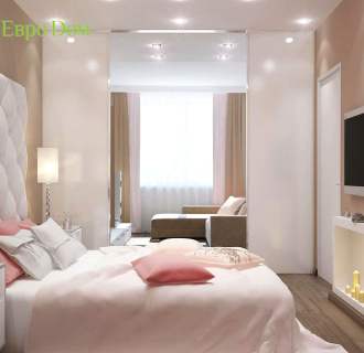 Дизайн однокомнатной квартиры 54 кв. м в современном стиле. Фото проекта