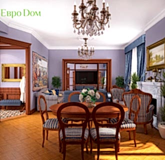 Дизайн трехкомнатной квартиры 89 кв. м в английском стиле. Фото проекта