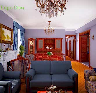 Дизайн трехкомнатной квартиры 89 кв. м в английском стиле. Фото проекта