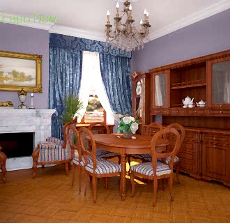 Дизайн трехкомнатной квартиры 89 кв. м в английском стиле. Фото проекта