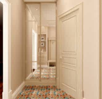 Дизайн трехкомнатной квартиры 83 кв. м в классическом стиле. Фото проекта