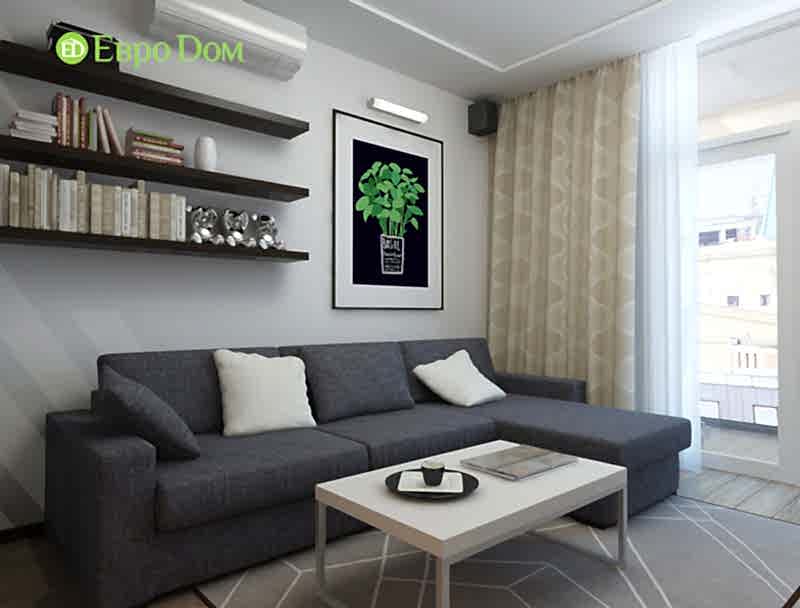 Дизайн 3-комнатной квартиры 87 кв. м в современном стиле. Фото 03